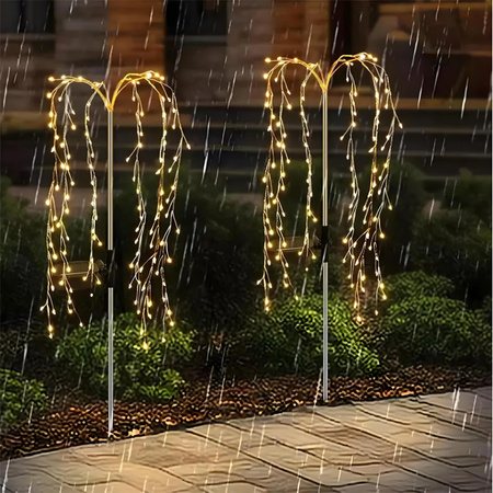 ADONIS 3000K LED Solar Garten Lampe Angetrieben Dekorativer Baum LUMILED