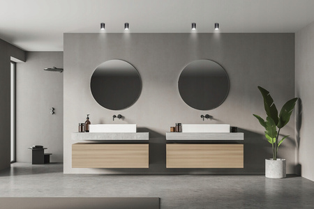 Runde Aufbau-Deckenleuchte Aqilo GU10 IP65 Spot Tube Graphit KANLUX