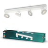 LED Deckenleuchte 4x 4.5W 2700K Dimmbar CLOCKWORK Moving White PHILIPS
