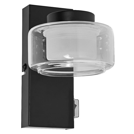 LED-Badezimmer-Wandleuchte 5.5W 350lm CCT Schwarz IP44 Obris Ledvance