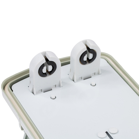 Hermetische Feuchtraumleuchte LED 2x T8, G13 Leuchte IP65 150cm+LED-Leuchtstofflampen 25W 6500K LUMILED