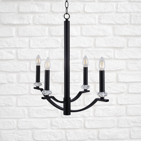 HIMS Kronleuchter Hänge-Deckenleuchte 4xE14 120cm - GOLDLUX (Polux)