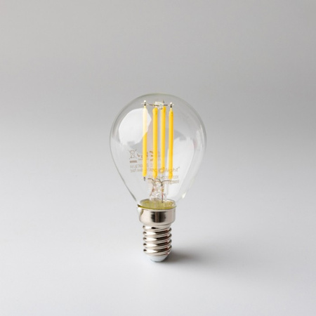 LED Birne Kugel P45 E14 6W 720lm 2700K Warm FILAMENT Ecolight