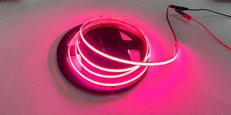 LED Streifen COB 12V 45W 2400LED NEON Pink 8mm 5m