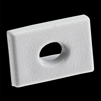 Endkappe für KM33-Profile mit Öffnung Kunststoff, Grau LUMILED