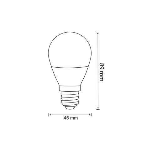 E27 G45 LED Leuchtmittel 7W = 50W 640lm 3000K Warm 160° GOLDLUX (Polux)