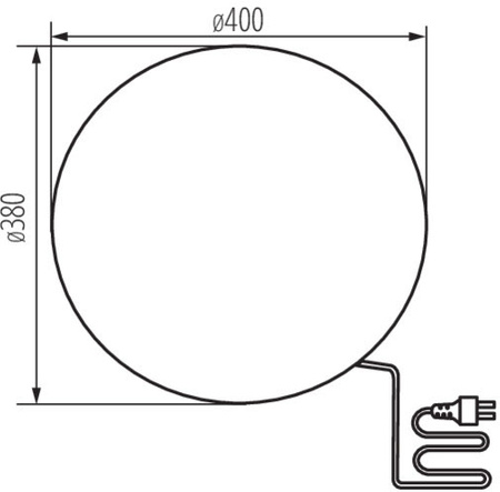 KULA STONO Gartenlampenbefestigung 40 cm E27 IP65 Kanlux