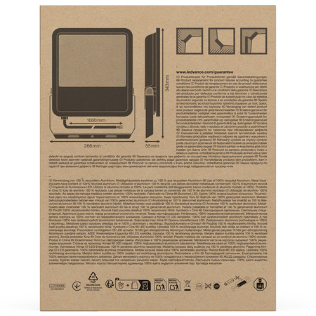 LED-Flutlicht 100W 15000lm 4000K IP66 Schwarz LEDVANCE Flutlicht