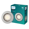 Einbauleuchte LED GU10 Fix Aluminium Rund Nickel Peridot Philips