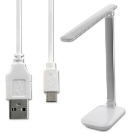 LED-Nachtschreibtischlampe 5W CCT 3in1 3000-6000K USB Schulweiß