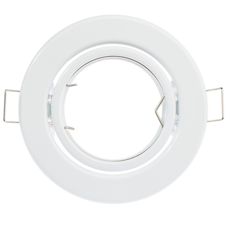 Einbaustrahler GU10, MR16 Einbauspot HALOGEN Runde beweglich Weiß Blech LUMILED