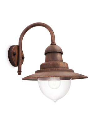 Gartenleuchte LED Wandleuchte RAINDROP myGarden E27 IP44 Laterne für Down Brown PHILIPS