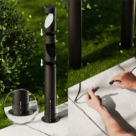 Gartenlampe Außen PIPE 70cm LED 1.5W 180lm 2700K Desi Philips