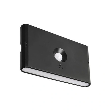 LED Wiederaufladbare Lampe 1W 170lm 3000/4000/6500K CCT 180° mit Bewegungssensor Dimmbar Schwarz Wolf Masterled