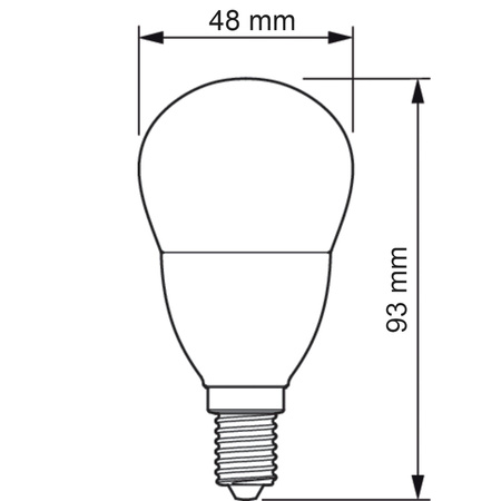 E14 P48 LED Lampen 7W = 60W 806lm 2700K Warm PHILIPS CorePro