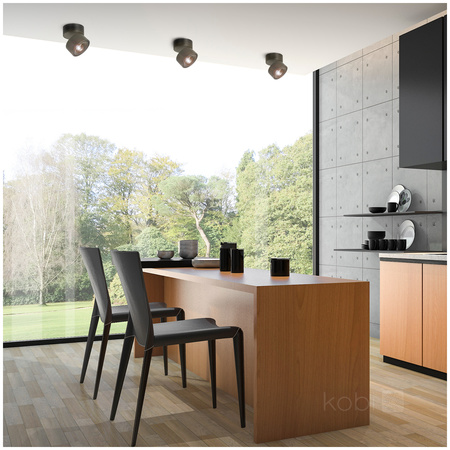 LED-Deckenstrahler 13,5W 850lm 3000K Warm Dimmbar CRI90 Schwarz Lahti Kobi