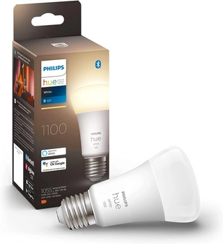 LED-Lampe E27 A60 9.5W 2700K Warm PHILIPS HUE Weiß Bluetooth Zigbee
