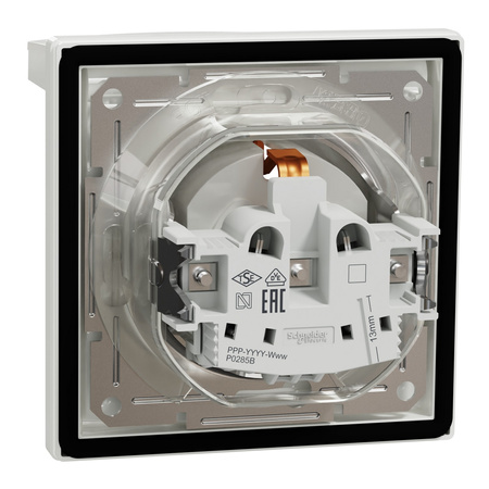 Einzelsteckdose mit Rahmen IP44 Einzelsteckdose mit Klappe SCHNEIDER ASFORA