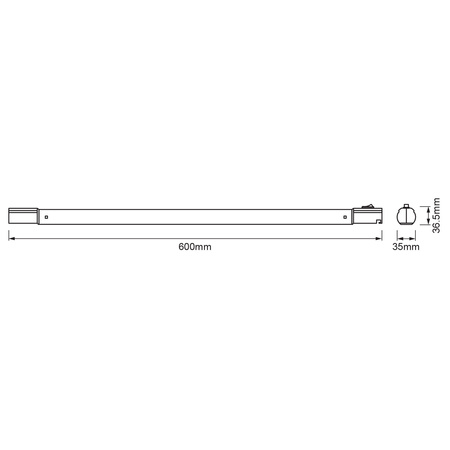 LED Linienlampe 8,9W 900lm 3000K warm 60 cm TubeKIT LEDVANCE