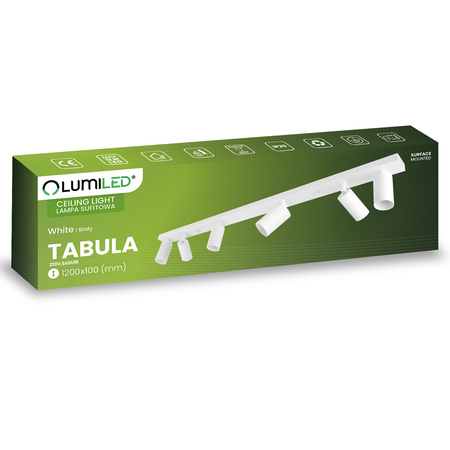 SPOT TUBA Deckenleuchte Reflektor Halogen Leuchte 6x GU10 TABULA LUMILED