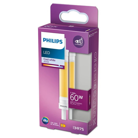 LED Leuchtmittel R7S 7,2W = 60W 850lm 4000K Neutral PHILIPS