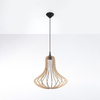 LED-Pendelleuchte ELZA E27 Naturholz SOLLUX