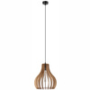 TUCCI E27 Schwarze Pendelleuchte aus Holz LM-1.229 Lamkur