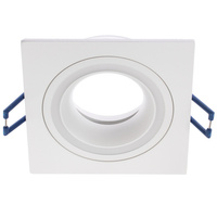 Einbaustrahler GU10, Einbauspot HALOGEN Quadrat Weiß CLARO LUMILED