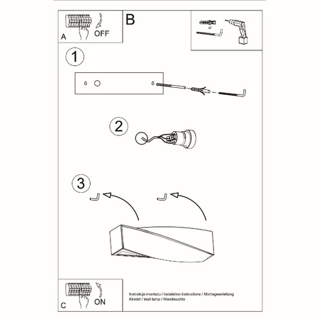 SOLLUX Wandleuchte Wand SIGNMA E27 Up-Down Keramik Modern Weiß