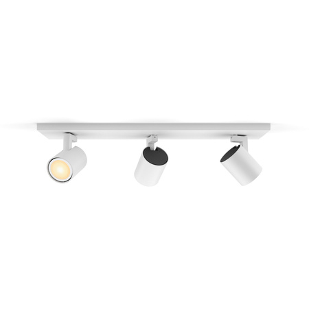 LED Spot Runner Weiß 3x 4.2W CCT PHILIPS HUE Bluetooth Zigbee Deckenleuchte + Dimmschalter
