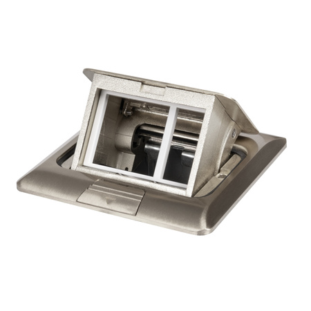 Bodenbox BIURO+ 12x12cm Aluminium KANLUX