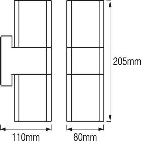 Smarte LED-Gartenwandleuchte 13,5W RGB+W Dunkelgrau SMART+ WiFi CUBE LEDVANCE