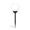 LED ATRIS Solar Gartenlampe angetrieben oberirdisch weiße Kugel 15cm RGB LUMILED