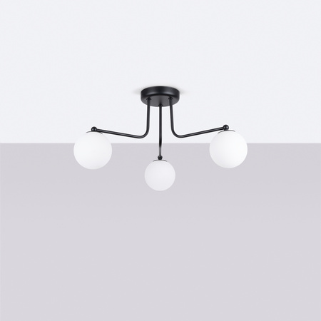 Kronleuchter Decke Pendelleuchte 3x G9 Schwarz Weiß Astral French Sky SL.1662 Sollux