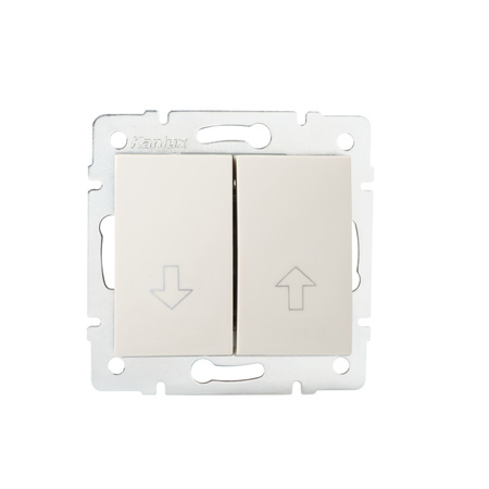 Schalter NO Schalter 10A Quadratisch Beige LOGI Kanlux