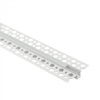 LED-Profil aus Aluminium für Gipskarton REGIPS Unterputz weiß 1m mit mattiertem Diffusor für LED-Streifen + Kappen Ecolight GPW Serie