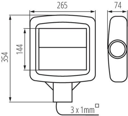 Parkleuchte LED Grau 30W 3900lm 4000K Neutral IP65 Kanlux
