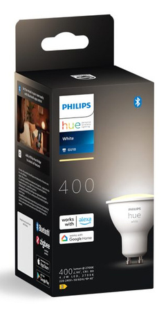 LED GU10 Reflektor-Glühbirne 4.2W = 50W 400lm 2700K Warmweiß SMART Smart Bluetooth ZigBee Weiß Philips HUE