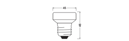 LED Reflektor Glühbirne E27 4.5W = 29W 320lm 2700K Warm 100° Dimmbar FLAT LAMP Osram