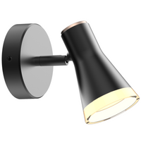 Verstellbare Wandleuchte 4,2W LED BERG 1 schwarz 3000K GOLDLUX (Polux)