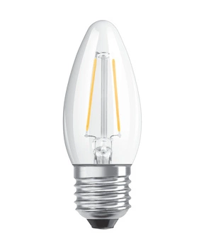 LED Leuchtmittel E27 B35 CL 4,8W = 40W 470lm 2700K Warm 300° OSRAM SUPERSTAR Filament Dimmbar