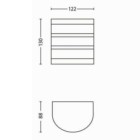 Gartenleuchte LED Wandleuchte CALGARY myGarden 3W 2700K IP44 Silber PHILIPS