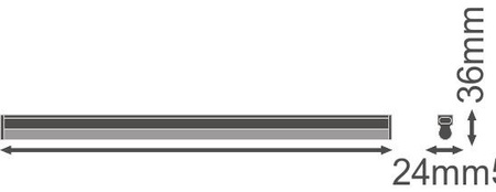 Lineares Lichtband 10W 1000lm 3000K Warm White Batten Ledvance Lampe