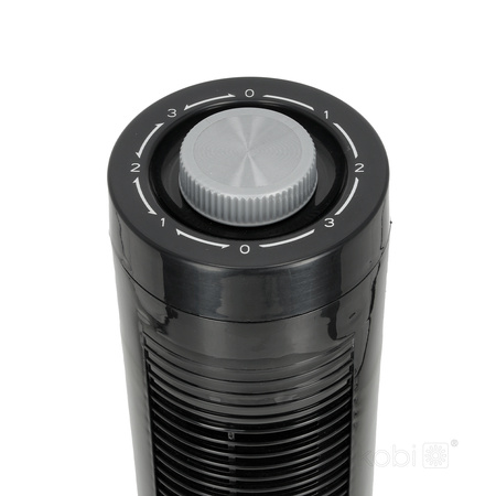 Säulenventilator Röhrenluftumwälzer Stehventilator Schwarz 45W Venlo 2 Windstar Kobi
