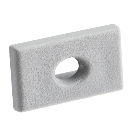 Endkappe für Aufputzprofil KM35, mit Loch Kunststoff Grau LUMILED