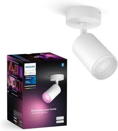 Philips HUE Weiß und Farbe Ambiente Lampe Fugato 1x4.2W Bluetooth Zigbee