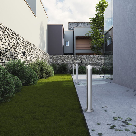 Außengartenlampe SLIDE 60cm IP54 3W 300lm 2700k Warm Silber LUKAS Videx