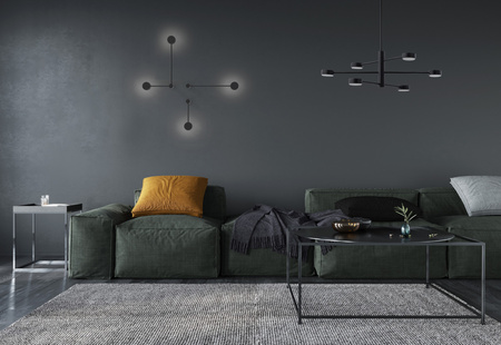 ORBIT II 7804 Nowodvorski Wandleuchte Schwarz 2xGX53 Wandleuchte Modern