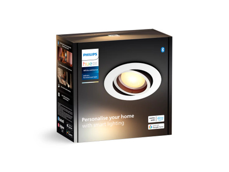Philips Hue Einbaustrahler Milliskin RECESSED WHITE AMBIANCE 1X4.2W