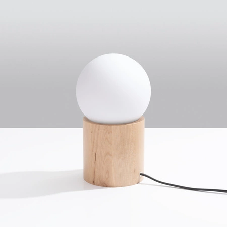 BOOMO G9 Nachttischlampe aus Holz Modern SOLLUX